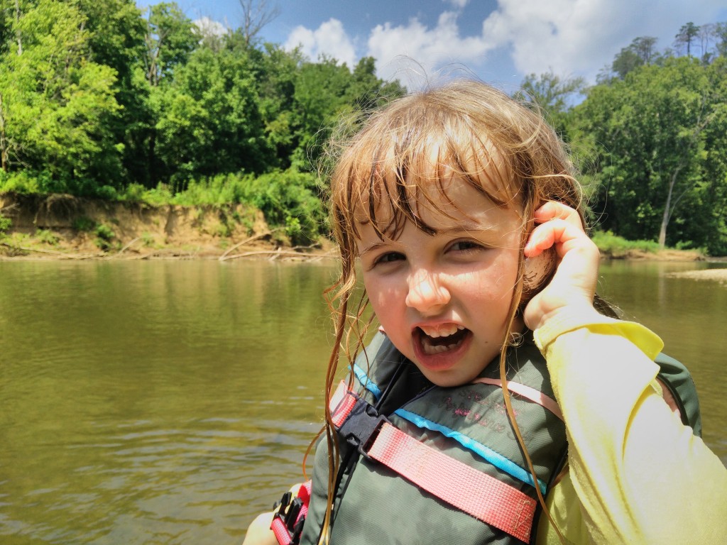 Talking on her "Shell Phone."