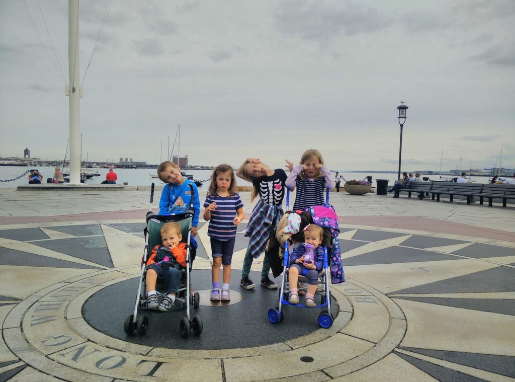 Playing at the wharf.
